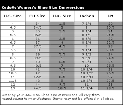 keds size chart bedowntowndaytona com