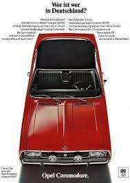 Opel Commodore A 1969 Gs Wer Ist Wer In Deutschland Opel Commodore Opel Commodore
