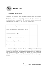 What is icf not about? Health 7 Quarter 2 Module 2 Nutritional Guidelines Grade 7 Modules