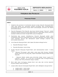 Tujuan & manfaat dari surat pernyataan adalah sebagai penjamin kepastian. 20410 0 Pedoman Deposito Berjangka