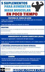 Que Suplementos Tomar Para Ganar Masa Muscular Rapido Rutina Para Masa Muscular Masa Muscular Comidas Para Entrenamiento