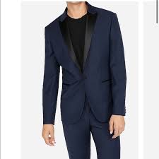 Shop express's performance suit collection for a classic sharp men's suit that's also comfortable! Express Suits Blazers Navy Mens Express Slim Fit Suit Poshmark