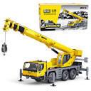 Amazon.com: Qcar Mobile Crane Truck Construction Vehicles Toys,1 ...