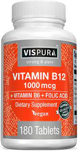 There are eight different b vitamins: Amazon Com Vitamin B12 1000 Mcg Methylcobalamin B6 Folic Acid 180 Vegan Tablets Best Supplement To Increase Energy Enhance Mood Sharpen Focus And Boost Metabolism Health Personal Care