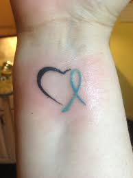 Cancer ribbon tattoos are worn by survivors. Stroke Survivor Tattoo Idea Cancer Ribbon Tattoos Cancer Memorial Tattoos Cancer Awareness Tattoo