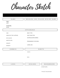 Character Sketch Worksheet Nanowrimo Planner Digital Download By Wildforawhile On Etsy Book Writing Tips Writing A Book Writing Tips