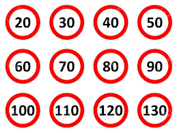 Panneau signalisant une limitation de vitesse maximale autorisée. Limitation De Vitesse Les Panneaux De Signalisation Routiere En Arriere Plan Blanc Banque D Images Et Photos Libres De Droits Image 22498752