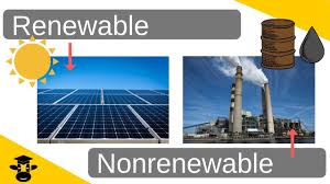 Difference Between Renewable And Nonrenewable Resources Youtube