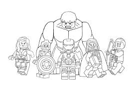 Print a cool coloring sheet of the lego version of marvels avengers. Printable Avengers Coloring Pages Coloringme Com