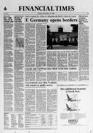 More than 40,000 wall sections were the wall cut west berlin off from the eastern half of the city and from east germany. Financial Times On Twitter This Day In 1989 Also Marked The Fall Of The Berlin Wall This Was The Ft S Front Page The Following Morning