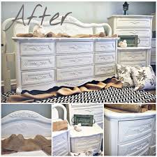How to lighten dark bedroom furniture with paint. Bedroom Set In Antique White Milk Paint General Finishes Design Center