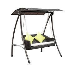 Check spelling or type a new query. Outsunny Rattan 3 Seater Garden Swing Bench Bed Brown Mh Star