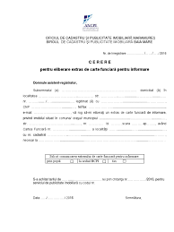 Platformă online pentru extrasele de carte funciară. Cerere Extras De Informare