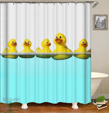Swimming Rubber Duck With Images Kids Shower Curtain Duck Shower Curtain Shower Curtain