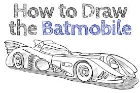 4 door car front view. How To Draw The Batmobile How To Draw Easy