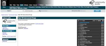 Best 100 Instrumental Songs Free Download Borrow And Streaming Internet Archive Songs Internet Archive The 100