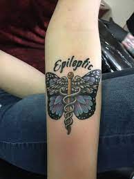 Butterfly Epileptic Tattoo Medical Tattoo Medical Alert Tattoo Tattoos