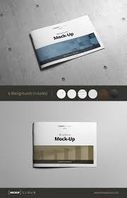 Brochure Mock Up A4 Landscape Brochure Photo Presentation Mockup