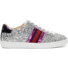 4.4 out of 5 stars with 7 reviews. Gucci Silver Glitter Ace Sneakers 625 Liked On Polyvore Featuring Shoes Sneakers Silver Low Glitter Sneakers Silver Glitter Shoes Silver Metallic Shoes