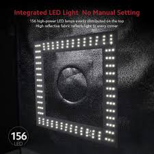 Esddi Photo Studio Light Box 20 50cm Adjustable Brightness Portable Folding Hook Loop Booth Table Top Photography Lighting Kit 120 Led Lights 4 Colors Backdrops Lighting Studio