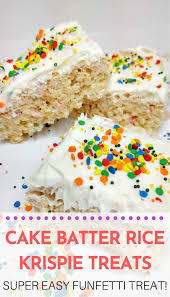 Birthday Cake Rice Krispie Treats Nutrition Funfetti Rice Krispie Treats Recipe In 2020 Rice Krispies Rice Krispie Treats Cereal Treat Bars