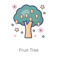 Fruit trees that have been potted or transplanted often need continued care and support in if you make this your mantra, pruning is going to be a breeze. Fruit Tree Design 2591147 Vector Art At Vecteezy