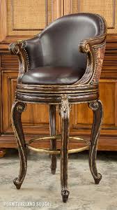 Marge Carson Marge Carson Brown Leather Bourdeaux Barstool Tuscan Kitchen Tuscan Decorating Tuscan Furniture