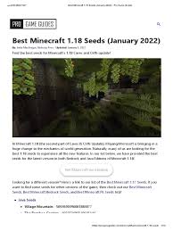 Best Starter Seed For Minecraft 1.20 Bedrock/Java - Tankee - First Kids  Gaming Network