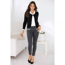 ✔ livraison et retour gratuits* ✔ choix parmi plus de 100 000 articles de mode. Jean Skinny Taille Haute Perles Et Strass Fantaisie Femme Gris Fonce 3 Suisses