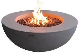 With propane fire pits you don't have to keep checking the fire constantly and the flames are easier to control. Lunar Concrete Fire Pit Propane Decorist