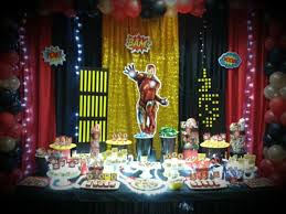 Theme Birthday Party For Men Iron Man Birthday Party Decoration Mens Birthday Party Mens Birthday Party Decorations Iron Man Birthday Party