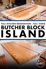 Butcher block has long been a favorite material of diyers like ourselves! Building A Giant Cutting Board For My Kitchen Island Kitchen Remodel Pt 4 Crafted Workshop