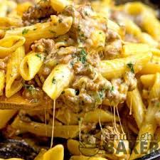 Cheesy Ground Beef Pasta Skillet The Midnight Baker Ground Beef Pasta Beef Pasta Pasta Dishes