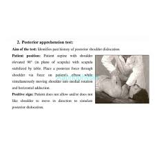Image result for Shoulder Apprehension Test