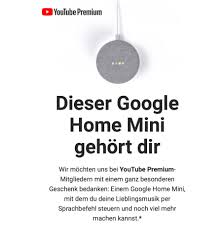 The best tech newsletter anywhere join 425,000 subscribers and get a daily digest of features, articles, news, and trivia. Youtube Premium Abonnenten Erhalten Kostenlosen Google Home Mini