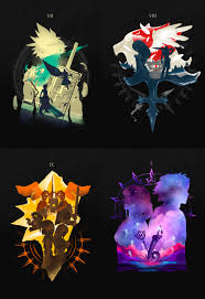 Final Fantasy Set Metal Poster Print Hyper Twenty Displate Final Fantasy Tattoo Final Fantasy Artwork Final Fantasy Cloud