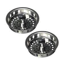 Kitchen sink strainer gasket, and kitchen sink strainer baskets. The Plumber S Choice 3 1 2 In Strainer Basket Replacement For Kitchen Sink Drains Stainless Steel With Stopper And Rubber Seal 2 Pack Rb12157x2 The Home Depot