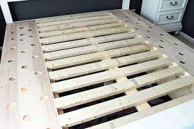 It has been a long time coming folks, but it is finally done and i. Farmhouse King Size Bed With Storage King Size Bed Frame Diy Bed Frame With Drawers Bed Frame Plans