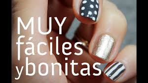 Decoraciones de uñas faciles de hacer. Como Hacer Una Decoracion De Unas Muy Facil Y Bonita Paso A Paso Youtube
