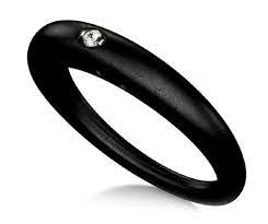 Black Diamond Rubber Ring Black Diamond Ring Black Diamond Jewelry Navy Rings