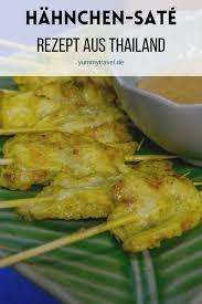Hahnchen Sate Spiesse Thai Satay Rezept Aus Bangkok Rezept In 2020 Rezepte Bbq Rezepte Lebensmittel Essen