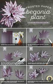 Make A Simple Diy Paper Begonia Plant For Your Home Tissue Paper Flowers Diy Tissue Paper Flowers Paper Flowers Craft