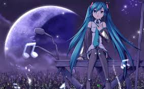 Res 2880x1800 Hatsune Miku On Top Of The City Vocaloid Wallpaper Hatsune Anime Miku