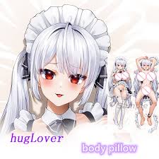 Dakimakura Anime gümüş saçlı hizmetçi vücut yastığı çift taraflı baskı  yaşam boyutu kapak|Yastık Kılıfı| - AliExpress