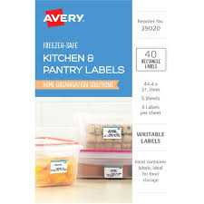 👉 stackable design for effortless storage. Avery Rectangle Removable Freezer Safe Labels 40 Pack Officeworks