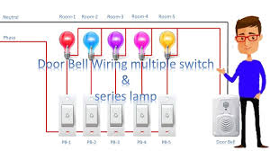 If you take a close look at the diagram you will observe the circuit includes the battery, relay, temperature sensor, wire, and a control, normally the engine control module. Door Bell Wiring Multiple Switch Series Lamp Calling Bell Bell Earthbondhon Youtube