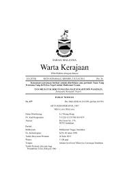 Jabatan akauntan negara malaysia@labuan tingkat 5, blok 4, ujana kewangan, jalan bukit timbalai, 87016 labuan, sabah. Warta Kerajaan Sabah