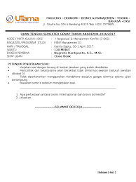 Maybe you would like to learn more about one of these? Soal Uts Negosiasi Mgt Konflik