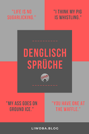 Pin Auf Denglisch