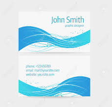 Offer valid for a limited time. Business Card Template Front And Back Side Blue Abstract Wave Design Royalty Free Cliparts Vectors And Stock Illustration Image 39123295